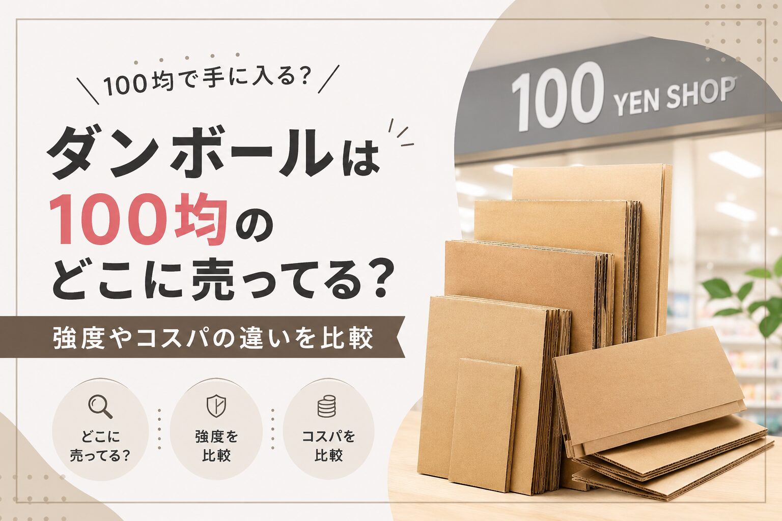 ダンボール どこで 売っ てる